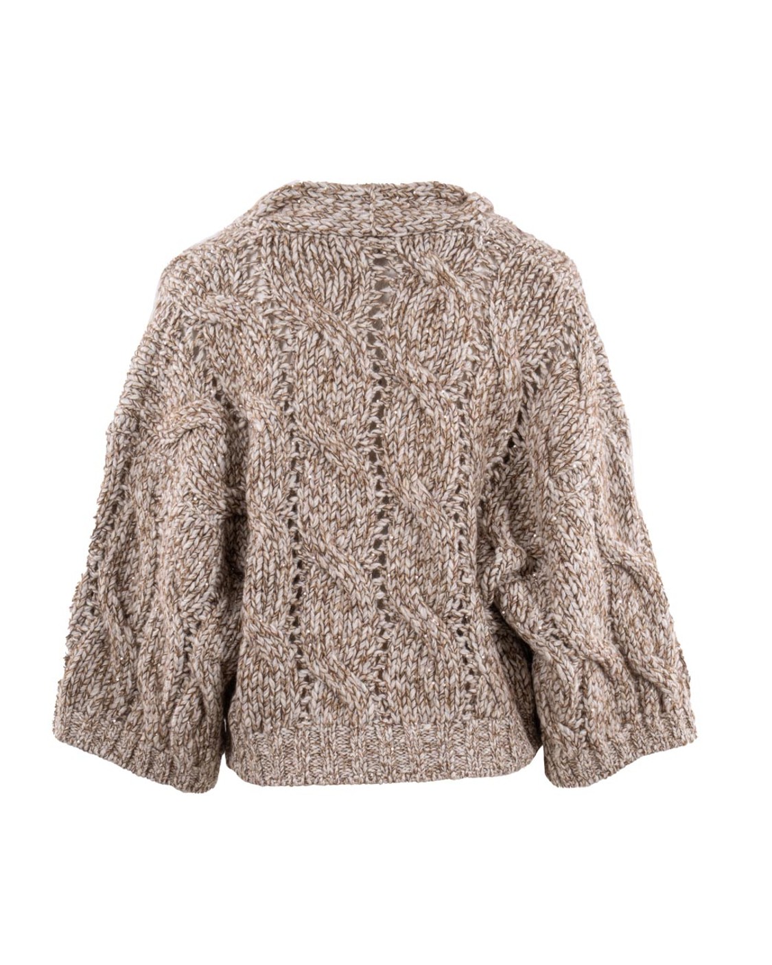 shop BRUNELLO CUCINELLI  Cardigan: Brunello Cucinelli cardigan Dazzling Chiné in lana Soft, cashmere e mohair a treccia.
Chiusura con bottone in corno.
Spalla abbassata.
Manica ampia.
Maglia a treccia.
Composizione: 39% LANA DI AGNELLO, 32% CASHMERE, 15% POLIAMMIDE, 9% POLIESTERE, 5% MOHAIR.
Made in Italy.. MGR372916-CIK13 number 1452190
